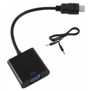 ADAPTATEUR HDMI VGA + CABLE AUDIO JACK